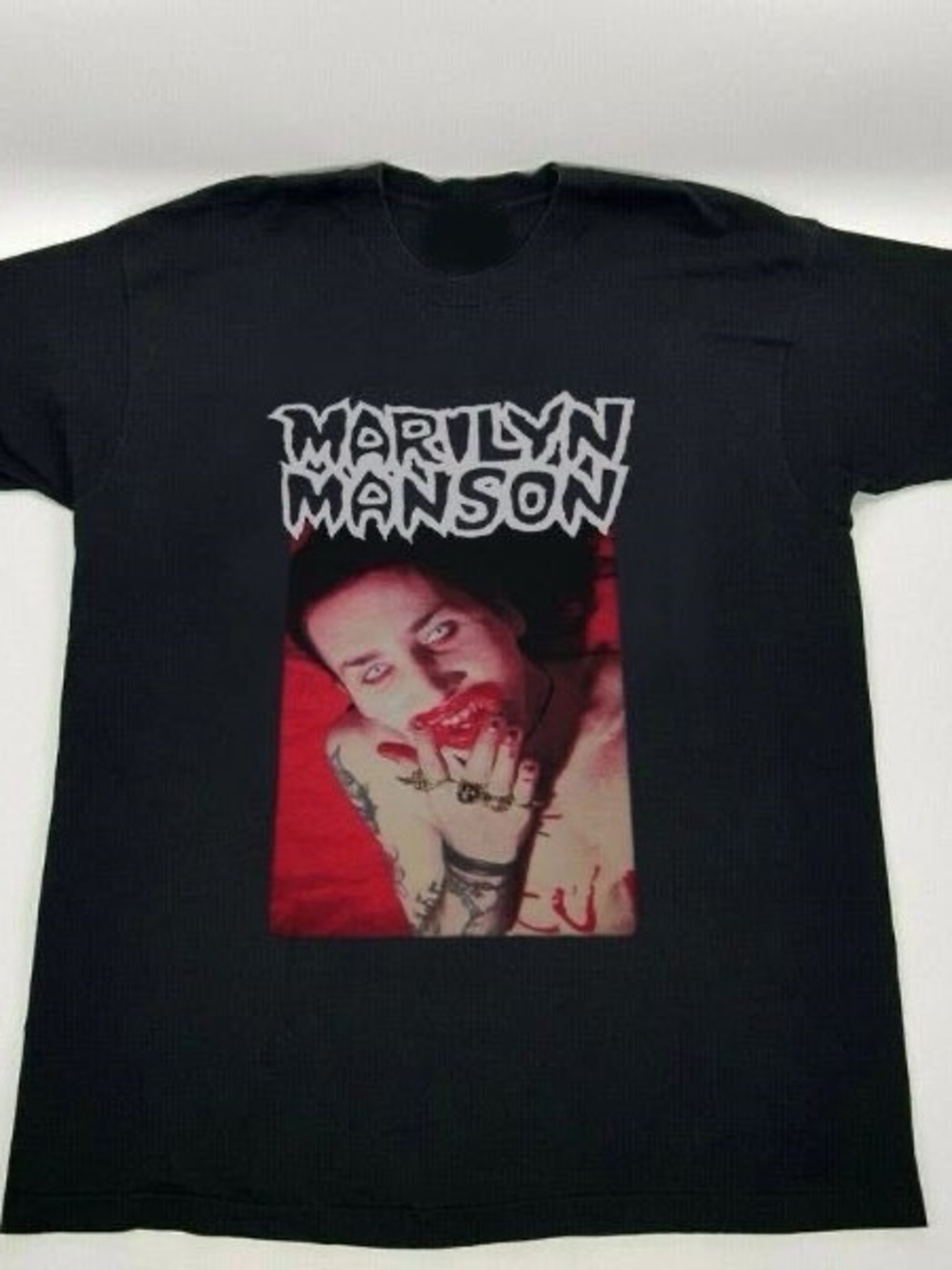 Black Marilyn Manson Graphic Tee